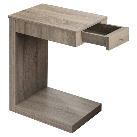 Monarch Specialties Accent Table - Dark Taupe With A Drawer I 3191